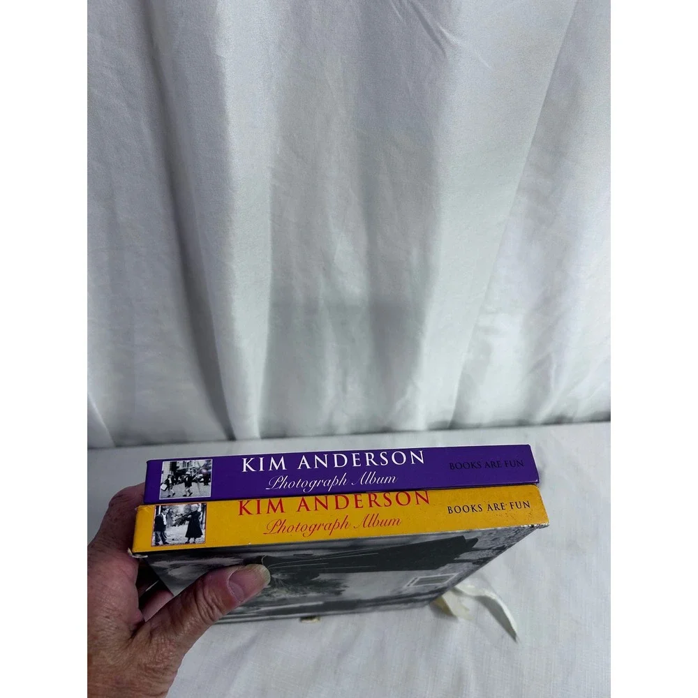 Kim Anderson Photograph Album Set 9x7.5 Multi Color Nostalgic Kids Unisex 2pc